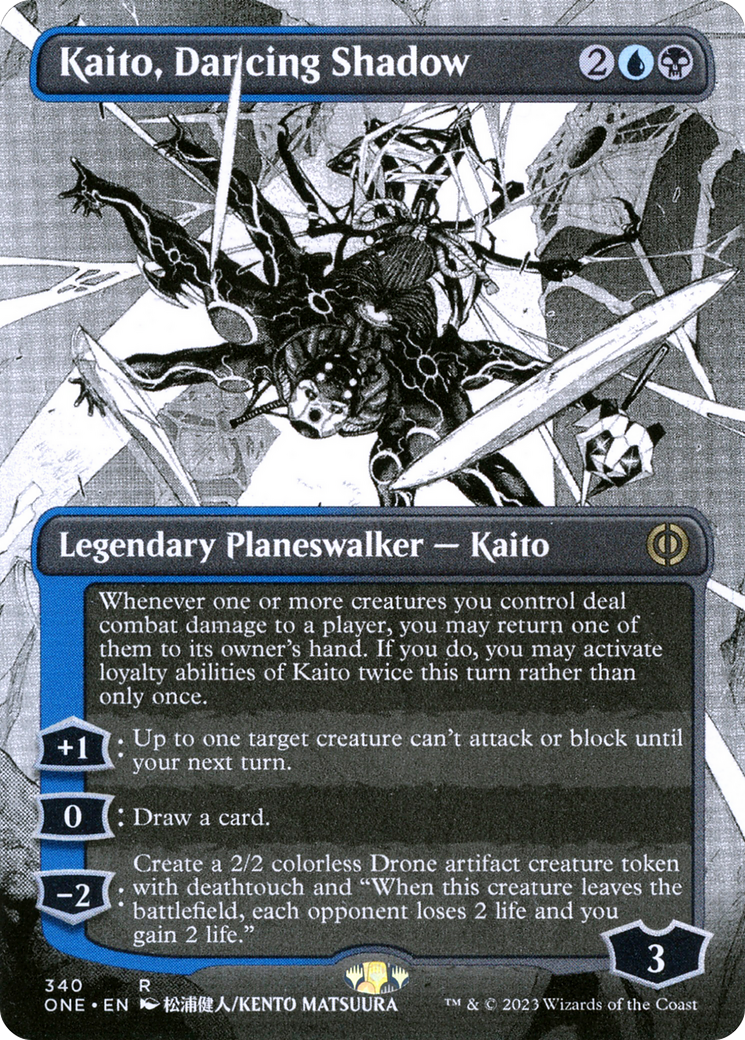 Kaito, Dancing Shadow (Borderless Manga) [Phyrexia: All Will Be One] | The CG Realm