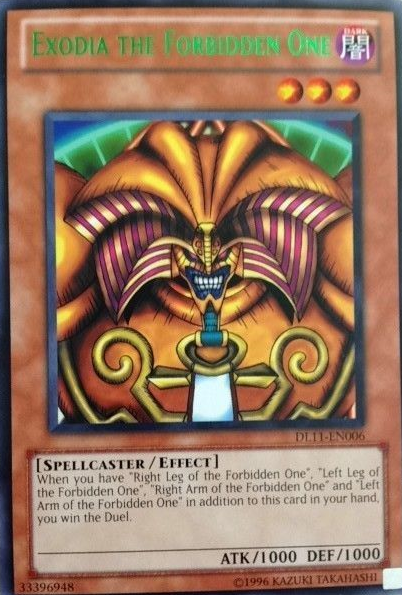 Exodia the Forbidden One (Green) [DL11-EN006] Rare | The CG Realm