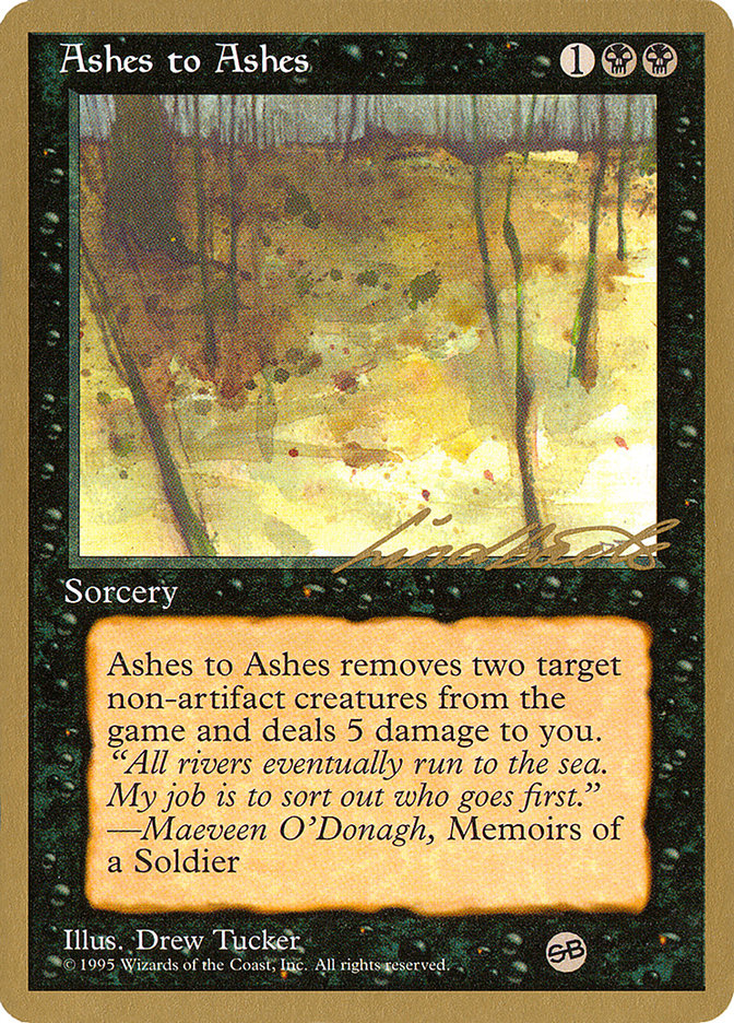 Ashes to Ashes (Leon Lindback) (SB) [Pro Tour Collector Set] | The CG Realm