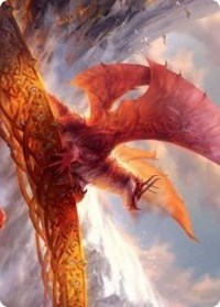 Goldspan Dragon Art Card [Kaldheim Art Series] | The CG Realm