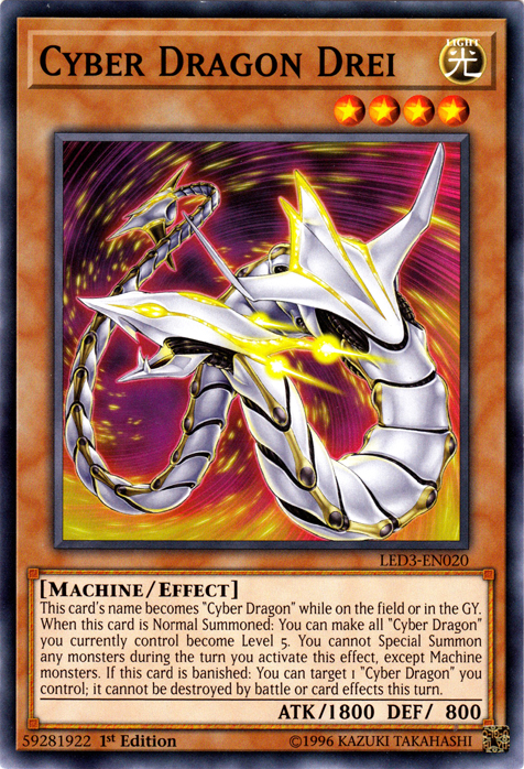 Cyber Dragon Drei [LED3-EN020] Common | The CG Realm