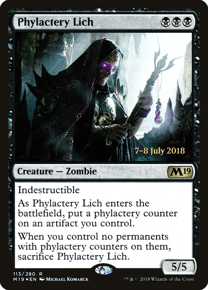 Phylactery Lich [Core Set 2019 Prerelease Promos] | The CG Realm