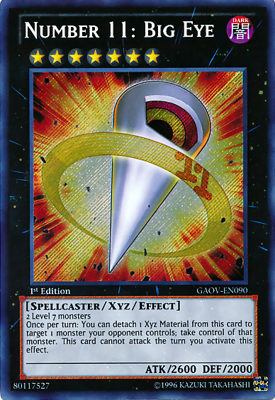 Number 11: Big Eye [GAOV-EN090] Secret Rare | The CG Realm