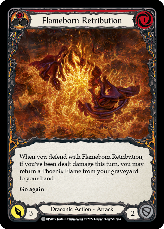 Flameborn Retribution [UPR095] (Uprising)  Rainbow Foil | The CG Realm