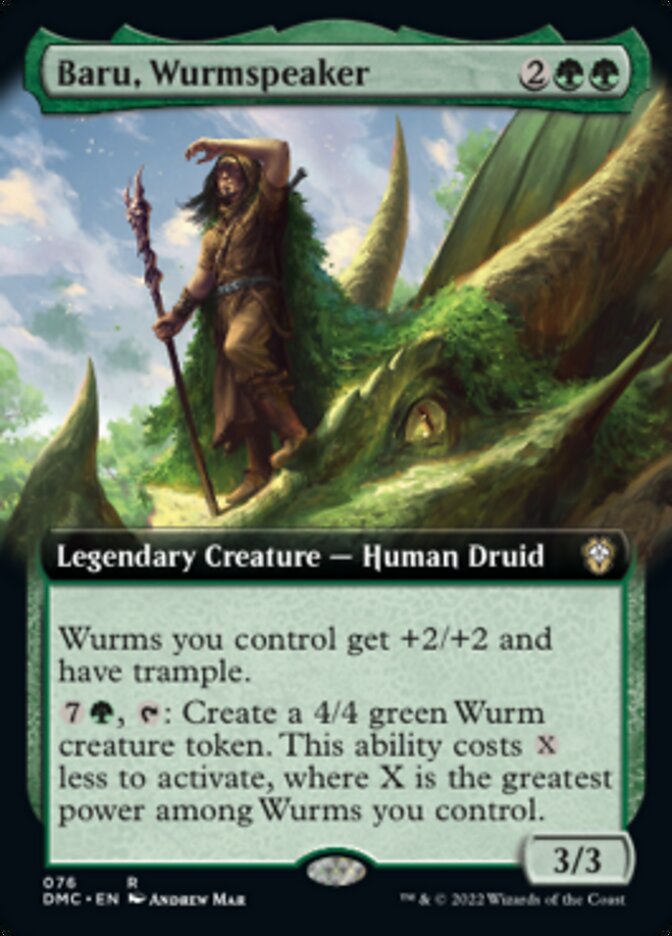 Baru, Wurmspeaker (Extended Art) [Dominaria United Commander] | The CG Realm