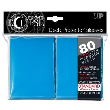 PRO-Matte Eclipse Light Blue Standard Deck Protector sleeves 80ct | The CG Realm