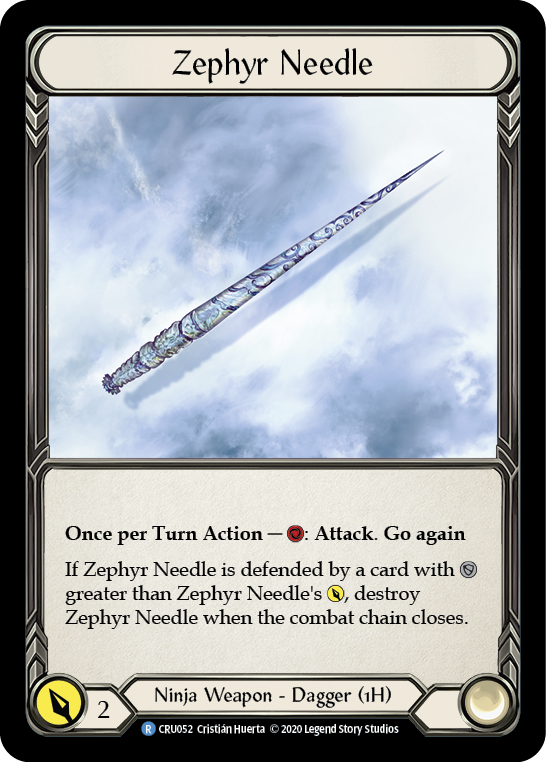 Zephyr Needle [CRU052] (Crucible of War)  1st Edition Normal | The CG Realm