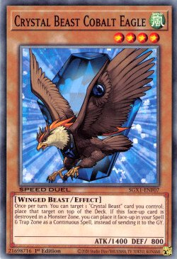 Crystal Beast Cobalt Eagle [SGX1-ENF07] Common | The CG Realm