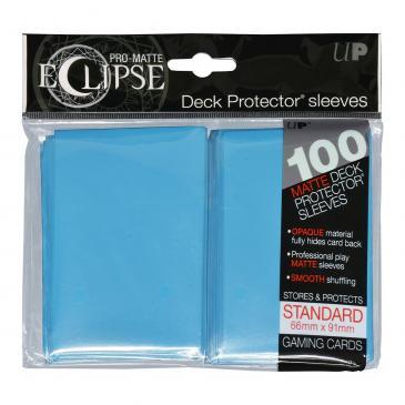 PRO-Matte Eclipse Sky Blue Standard Deck Protector sleeve 100ct | The CG Realm