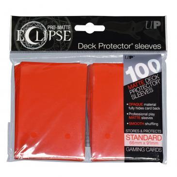 PRO-Matte Eclipse Apple Red Standard Deck Protector sleeve 100ct | The CG Realm