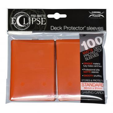 PRO-Matte Eclipse Pumpkin Orange Standard Deck Protector sleeve 100ct | The CG Realm