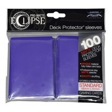 PRO-Matte Eclipse Royal Purple Standard Deck Protector sleeve 100ct | The CG Realm