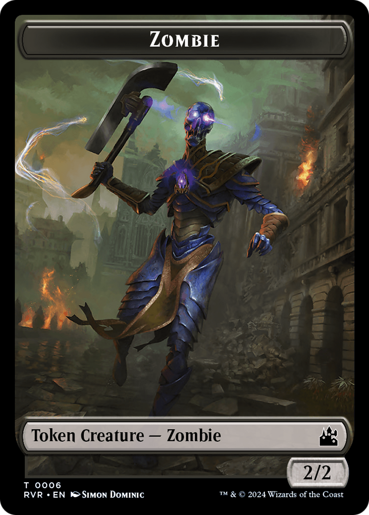 Zombie Token [Ravnica Remastered Tokens] | The CG Realm