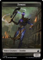 Goblin (0008) // Zombie Double-Sided Token [Ravnica Remastered Tokens] | The CG Realm