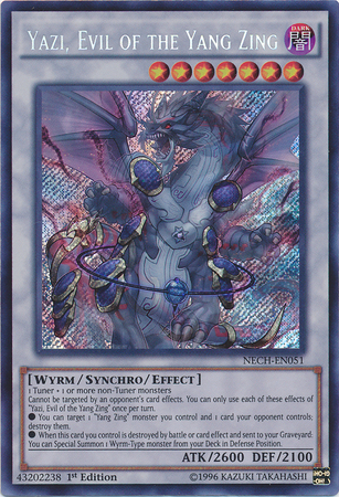 Yazi, Evil of the Yang Zing [NECH-EN051] Secret Rare | The CG Realm