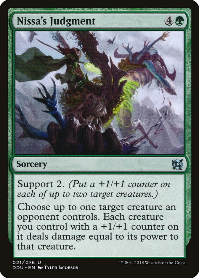 Nissa's Judgment [Duel Decks: Elves vs. Inventors] | The CG Realm