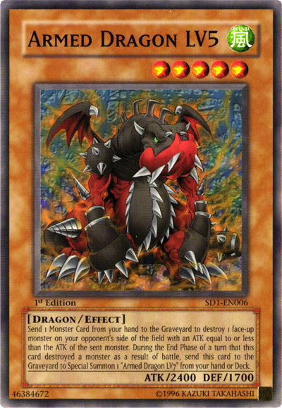 Armed Dragon LV5 [SD1-EN006] Common | The CG Realm