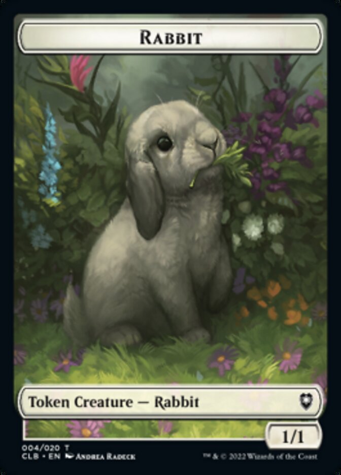 Rabbit Token [Commander Legends: Battle for Baldur's Gate Tokens] | The CG Realm