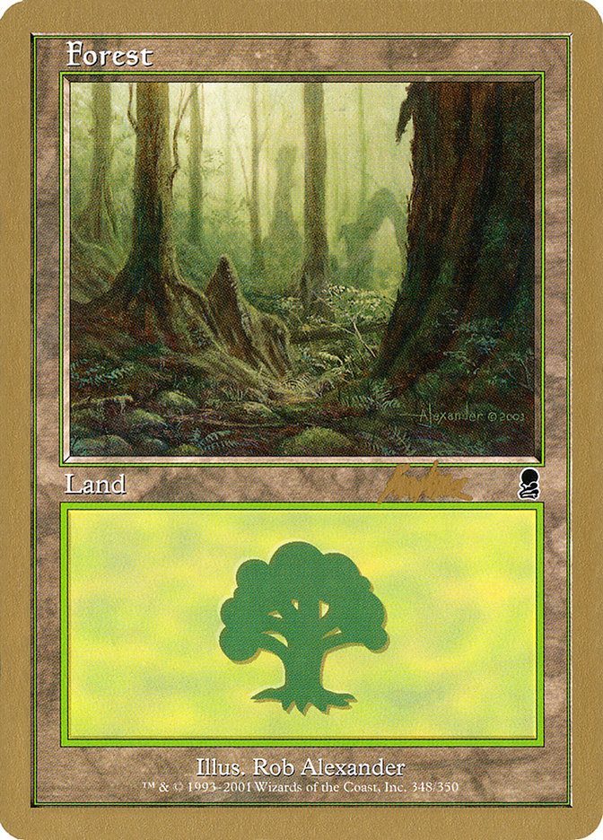 Forest (bk348) (Brian Kibler) [World Championship Decks 2002] | The CG Realm