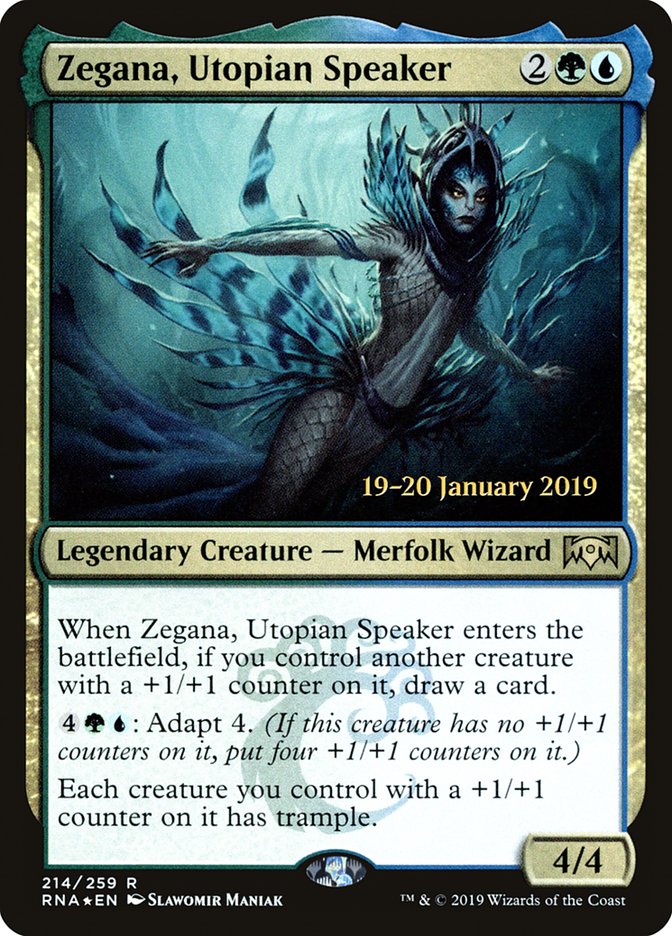 Zegana, Utopian Speaker [Ravnica Allegiance Prerelease Promos] | The CG Realm