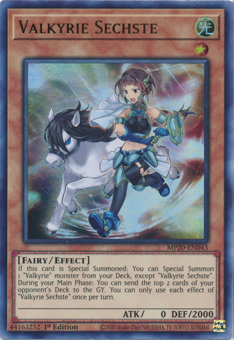 Valkyrie Sechste [MP20-EN043] Ultra Rare | The CG Realm