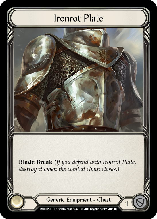 Ironrot Plate [BVO005-C] (Bravo Hero Deck)  1st Edition Normal | The CG Realm