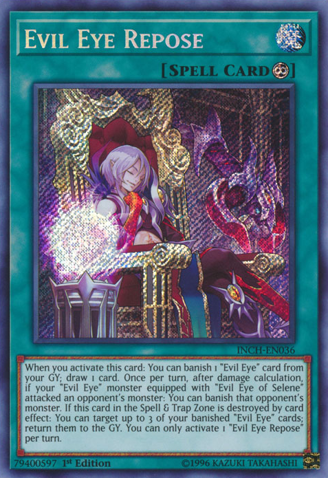 Evil Eye Repose [INCH-EN036] Secret Rare | The CG Realm