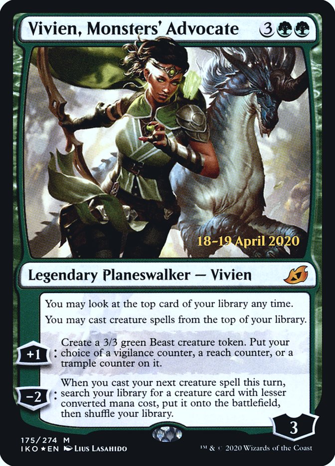 Vivien, Monsters' Advocate [Ikoria: Lair of Behemoths Prerelease Promos] | The CG Realm