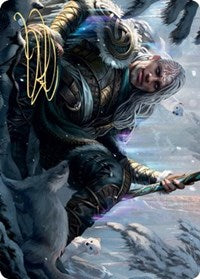 Jorn, God of Winter Art Card (Gold-Stamped Signature) [Kaldheim Art Series] | The CG Realm