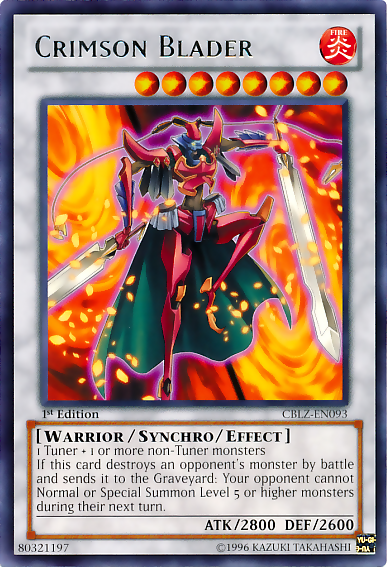 Crimson Blader [CBLZ-EN093] Rare | The CG Realm