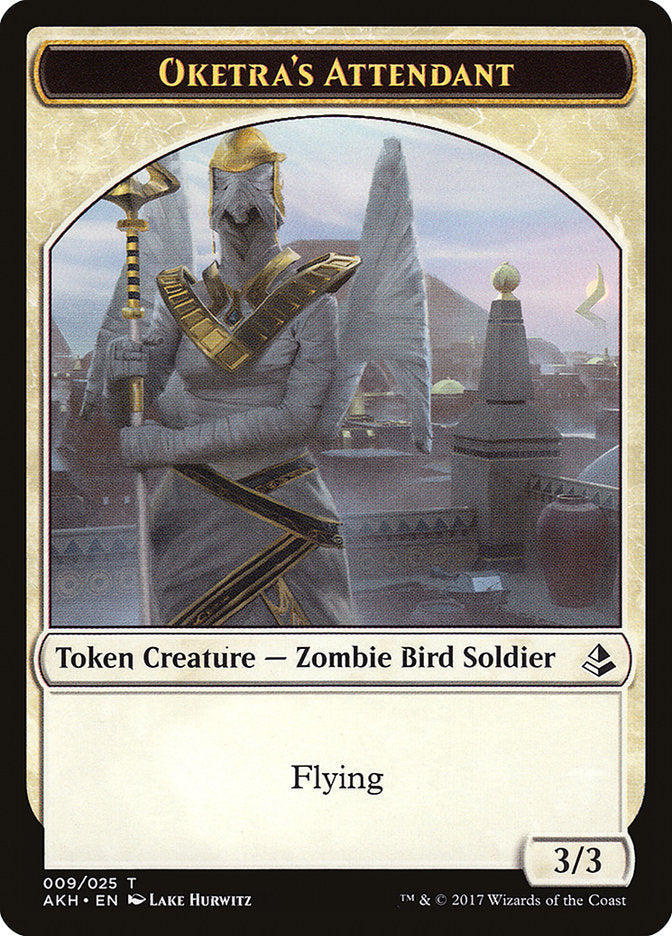 Oketra's Attendant // Beast Double-Sided Token [Amonkhet Tokens] | The CG Realm