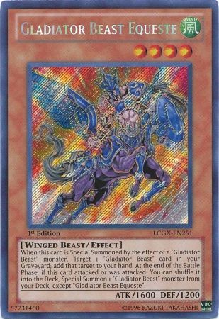 Gladiator Beast Equeste [LCGX-EN251] Secret Rare | The CG Realm