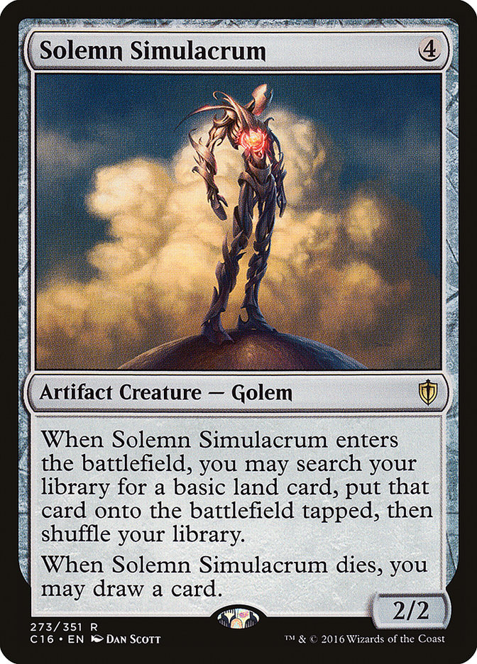 Solemn Simulacrum [Commander 2016] | The CG Realm