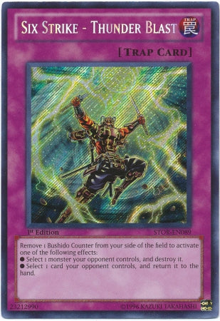 Six Strike - Thunder Blast [STOR-EN089] Secret Rare | The CG Realm