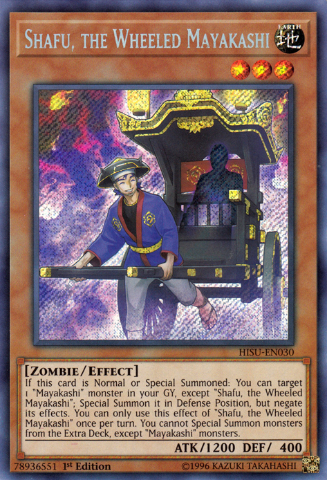 Shafu, the Wheeled Mayakashi [HISU-EN030] Secret Rare | The CG Realm