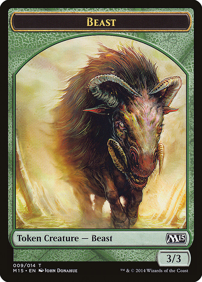 Beast Token (009/014) [Magic 2015 Tokens] | The CG Realm