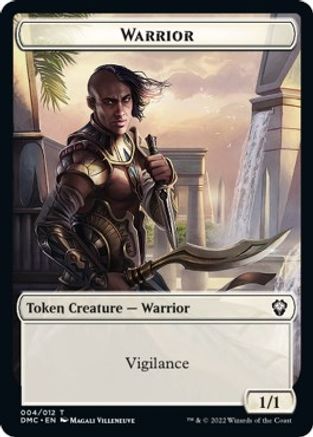 Zombie Knight // Warrior Double-Sided Token [Dominaria United Commander Tokens] | The CG Realm