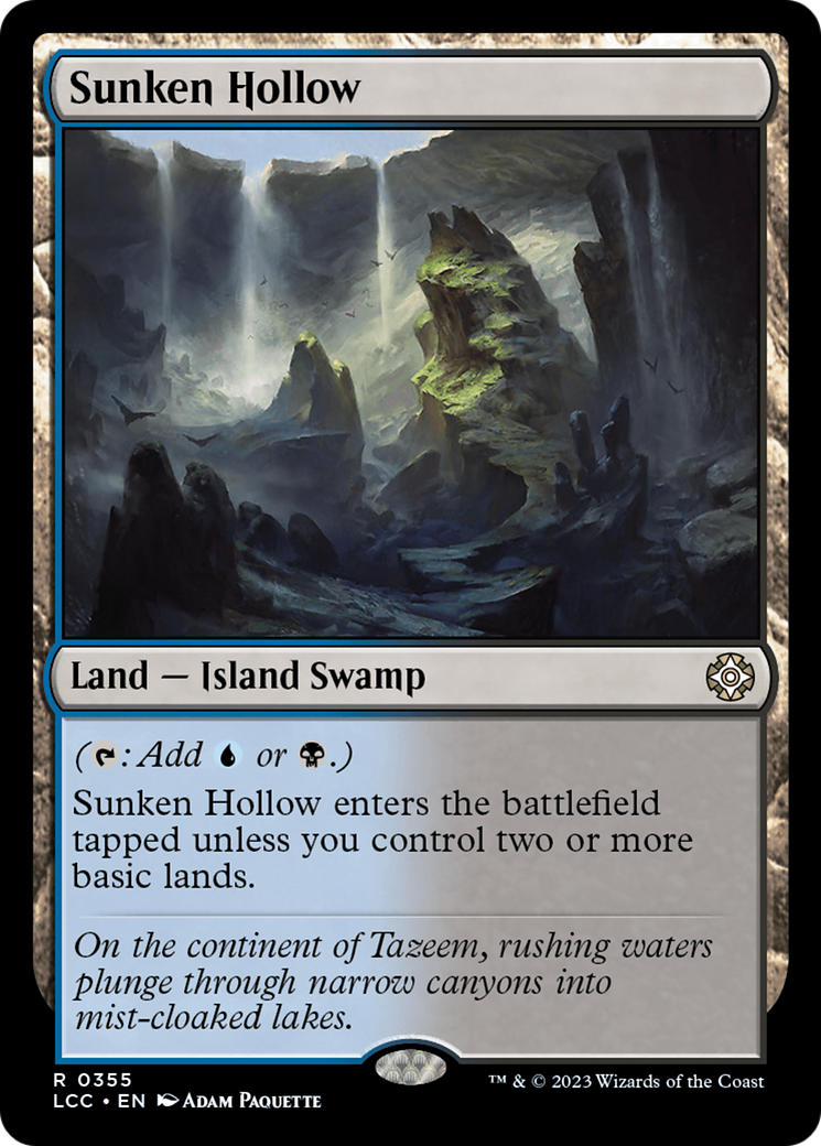 Sunken Hollow [The Lost Caverns of Ixalan Commander] | The CG Realm