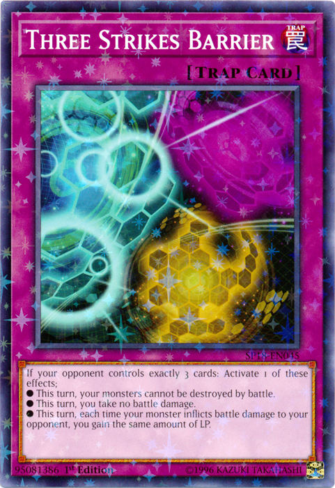 Three Strikes Barrier [SP18-EN045] Starfoil Rare | The CG Realm