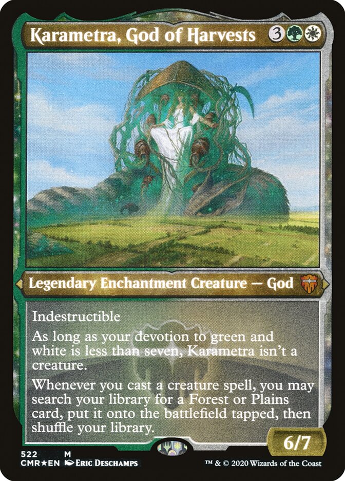 Karametra, God of Harvests (Etched) [Commander Legends] | The CG Realm