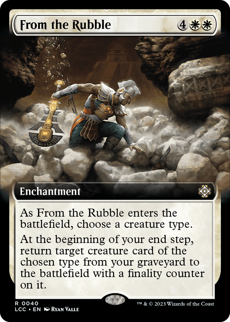 From the Rubble (Extended Art) [The Lost Caverns of Ixalan Commander] | The CG Realm