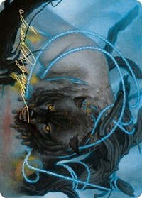 Bind the Monster Art Card (Gold-Stamped Signature) [Kaldheim Art Series] | The CG Realm