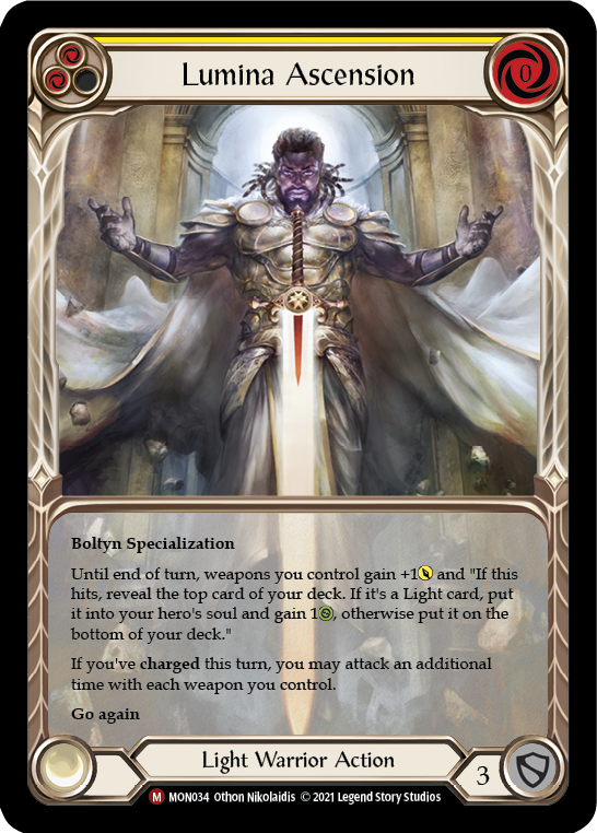 Lumina Ascension (Extended Art) [MON034-EA] (Monarch)  1st Edition Rainbow Foil | The CG Realm