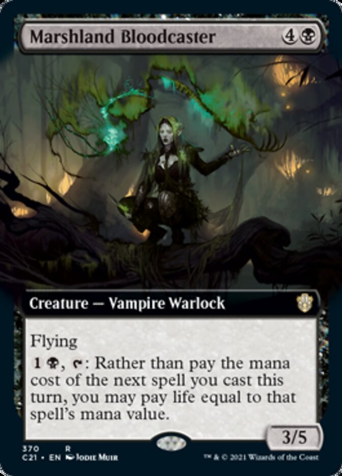 Marshland Bloodcaster (Extended Art) [Commander 2021] | The CG Realm