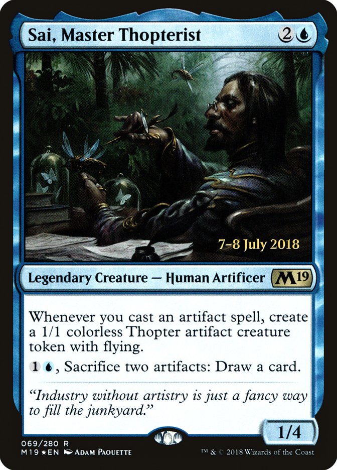 Sai, Master Thopterist [Core Set 2019 Prerelease Promos] | The CG Realm