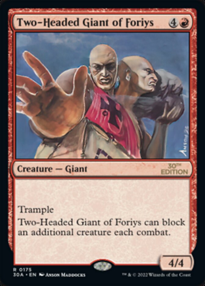 Two-Headed Giant of Foriys [30th Anniversary Edition] | The CG Realm