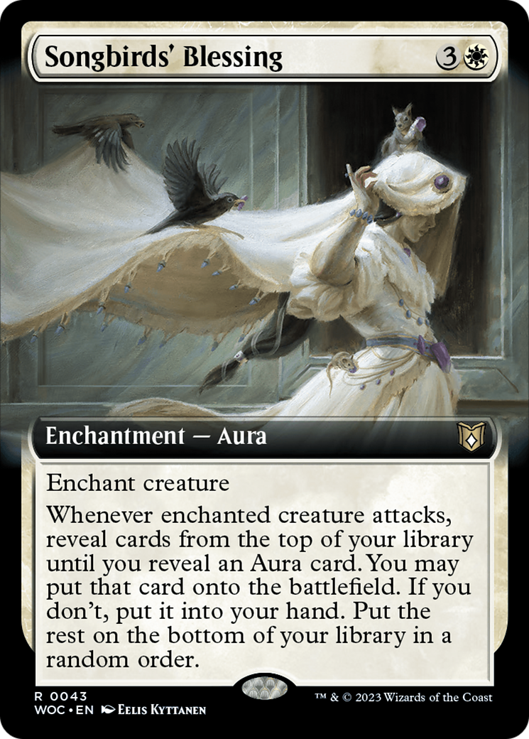 Songbirds' Blessing (Extended Art) [Wilds of Eldraine Commander] | The CG Realm