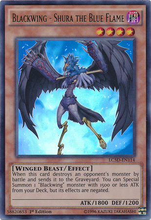 Blackwing - Shura the Blue Flame [LC5D-EN114] Ultra Rare | The CG Realm