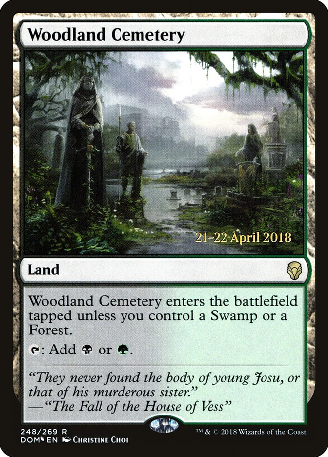 Woodland Cemetery [Dominaria Prerelease Promos] | The CG Realm