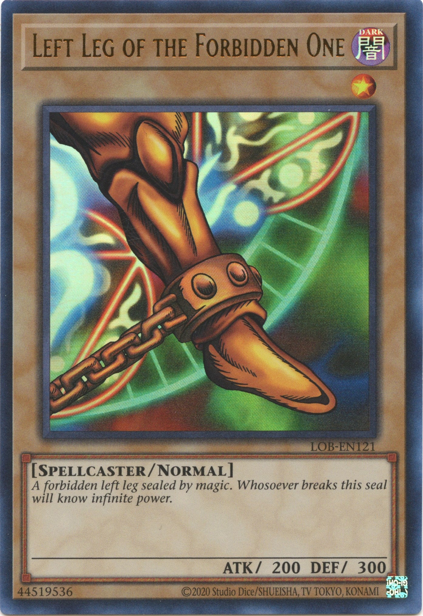 Left Leg of the Forbidden One (25th Anniversary) [LOB-EN121] Ultra Rare | The CG Realm